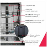 Frigidaire Gallery GDSP4735AF Dishwasher, 24 inch Exterior Width, 45 dB Decibel Level, Fully Integrated, Stainless Interior, 7 Wash Cycles, 14 Capacity (Place Settings), Hard Food Disposal, 3 Loading Racks, Stainless Steel colour