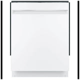 GE GDT225SGLWW Dishwasher, 24 inch Exterior Width, 51 dB Decibel Level, Fully Integrated, Stainless Interior, 3 Wash Cycles, 12 Capacity (Place Settings), Hard Food Disposal, 2 Loading Racks, Wifi Enabled, White colour