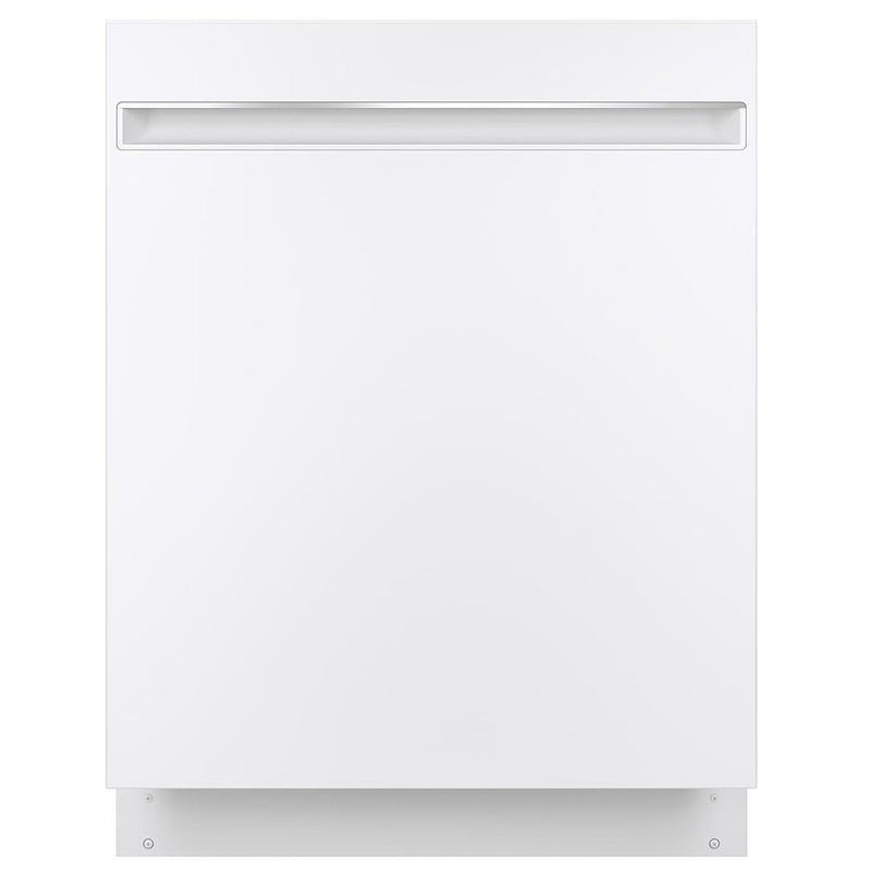 GE GDT225SGLWW Dishwasher, 24 inch Exterior Width, 51 dB Decibel Level, Fully Integrated, Stainless Interior, 3 Wash Cycles, 12 Capacity (Place Settings), Hard Food Disposal, 2 Loading Racks, Wifi Enabled, White colour