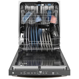 GE GDT670SMVES Dishwasher, 24 inch Exterior Width, 45 dB Decibel Level, Fully Integrated, Stainless Interior, 5 Wash Cycles, 16 Capacity (Place Settings), Hard Food Disposal, 3 Loading Racks, Wifi Enabled, Slate colour