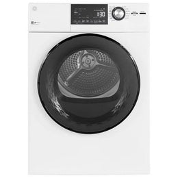 GE GFD14JSINWW Electric Dryer, 4.1 cu. ft. Dryer Capacity, 13 Dry Cycles, 3 Temperature Settings, Vented, Stackable, White colour