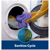 GE GFD35ESMYWW Electric Dryer, 7.8 cu. ft. Dryer Capacity, 8 Dry Cycles, 4 Temperature Settings, Vented, Stackable, Wifi Enabled, White colour