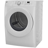 GE GFD35ESMYWW Electric Dryer, 7.8 cu. ft. Dryer Capacity, 8 Dry Cycles, 4 Temperature Settings, Vented, Stackable, Wifi Enabled, White colour