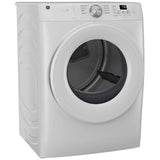 GE GFD35ESMYWW Electric Dryer, 7.8 cu. ft. Dryer Capacity, 8 Dry Cycles, 4 Temperature Settings, Vented, Stackable, Wifi Enabled, White colour