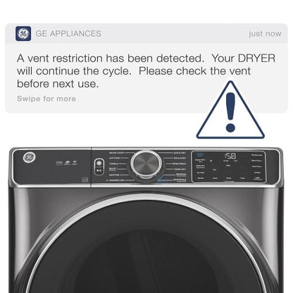 GE GFD55ESMNWW Electric Dryer