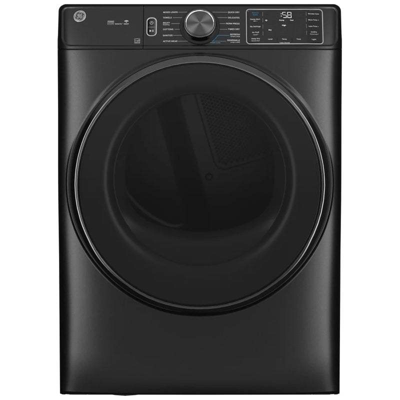 GE GFD65ESMVDS Electric Dryer, 7.8 cu. ft. Dryer Capacity, 12 Dry Cycles, Steam Clean, 5 Temperature Settings, Vented, Stackable, Wifi Enabled, Carbon Graphite colour