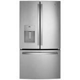 GE GFE26JYMFS French Door Refrigerator, 36 inch Width, 25.6 cu. ft. Capacity, Water Dispenser (Exterior), Ice Dispenser (Thru Door), ENERGY STAR Certified, Stainless Steel colour
