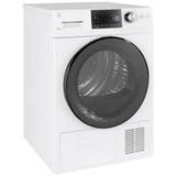 GE GFT14JSIMWW Electric Dryer, 4.1 cu. ft. Dryer Capacity, 13 Dry Cycles, 3 Temperature Settings, Ventless - Condensing, Stackable, White colour
