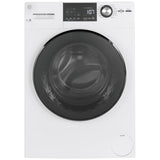 GE GFW148SSMWW Front Load Washer, 24 inch Width, 2.8 cu. ft. Washer Capacity, 1,400 RPM Washer Spin Speed, 14 Wash Cycles, 5 Temperature Settings, Water Heater, Steam Clean, ENERGY STAR Certified, White colour