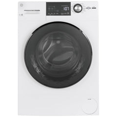 GE GFW148SSMWW Front Load Washer, 24 inch Width, 2.8 cu. ft. Washer Capacity, 1,400 RPM Washer Spin Speed, 14 Wash Cycles, 5 Temperature Settings, Water Heater, Steam Clean, ENERGY STAR Certified, White colour