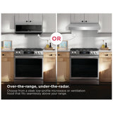 Frigidaire GMOS1266AF Over the Range Microwave, 30 inch Exterior Width, 1.2 cu. ft. Capacity, 400 CFM, 950 W Watts, LED, Stainless Steel colour