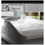 GE GNE25JYKFS French Door Refrigerator, 33 inch Width, 24.7 cu. ft. Capacity, Water Dispenser (Interior), Ice Dispenser (Freezer Located), ENERGY STAR Certified, Stainless Steel colour