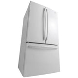 GE GNE27JGMWW French Door Refrigerator, 36 inch Width, 26.7 cu. ft. Capacity, Water Dispenser (Interior), Ice Dispenser (Freezer Located), ENERGY STAR Certified, White colour