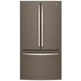 GE GNE27JMMES French Door Refrigerator, 36 inch Width, 26.7 cu. ft. Capacity, Water Dispenser (Interior), Ice Dispenser (Freezer Located), ENERGY STAR Certified, Slate colour