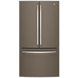 GE GNE27JMMES French Door Refrigerator, 36 inch Width, 26.7 cu. ft. Capacity, Water Dispenser (Interior), Ice Dispenser (Freezer Located), ENERGY STAR Certified, Slate colour