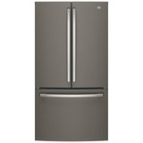 GE GNE27JMMES French Door Refrigerator, 36 inch Width, 26.7 cu. ft. Capacity, Water Dispenser (Interior), Ice Dispenser (Freezer Located), ENERGY STAR Certified, Slate colour