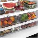 GE GNE27JYMFS French Door Refrigerator, 36 inch Width, 27 cu. ft. Capacity, Water Dispenser (Interior), Ice Dispenser (Freezer Located), ENERGY STAR Certified, Stainless Steel colour