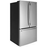 GE GNE27JYMFS French Door Refrigerator, 36 inch Width, 27 cu. ft. Capacity, Water Dispenser (Interior), Ice Dispenser (Freezer Located), ENERGY STAR Certified, Stainless Steel colour