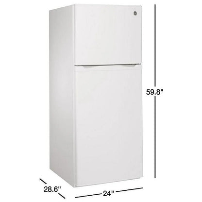 GE GPE12FGKWW Top Freezer Refrigerator