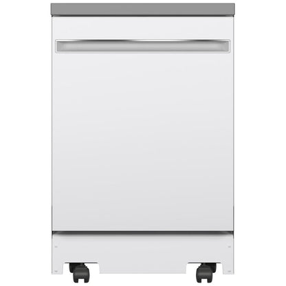 GE GPT225SGLWW Dishwasher, 24" Built-In Dishwasher, Stainless Steel Interior, 3 Wash Cycles, 12 Capacity