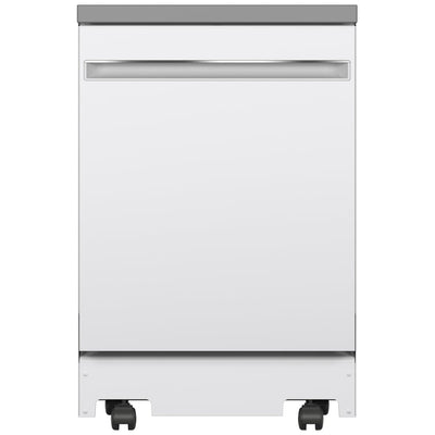 GE GPT225SGLWW Dishwasher, 24" Built-In Dishwasher, Stainless Steel Interior, 3 Wash Cycles, 12 Capacity