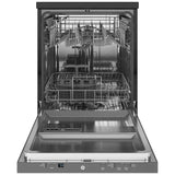 GE GPT225SSLSS Dishwasher, 24 inch Exterior Width, 54 dB Decibel Level, Fully Integrated, Stainless Interior, 3 Wash Cycles, 12 Capacity (Place Settings), Hard Food Disposal, 2 Loading Racks, alternative colour