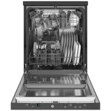 GE GPT225SSLSS Dishwasher, 24 inch Exterior Width, 54 dB Decibel Level, Fully Integrated, Stainless Interior, 3 Wash Cycles, 12 Capacity (Place Settings), Hard Food Disposal, 2 Loading Racks, alternative colour