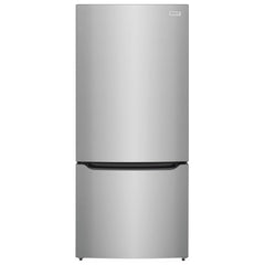 Frigidaire Gallery GRBN2012AF Bottom Freezer Refrigerator, 30 inch Width, Ice Dispenser (Freezer Located), ENERGY STAR Certified, 20 cu. ft. Capacity, Water Dispenser (Interior), Stainless Steel colour
