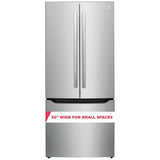 Frigidaire Gallery GRFN2023AF French Door Refrigerator, 30 inch Width, 20 cu. ft. Capacity, Water Dispenser (Interior), Ice Dispenser (Freezer Located), ENERGY STAR Certified, Stainless Steel colour