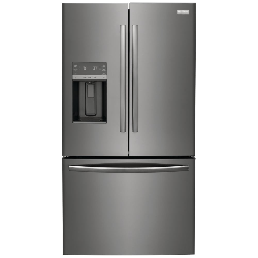 Frigidaire Gallery GRFS2853AD French Door Refrigerator, 36 inch Width, 27.8 cu. ft. Capacity, Water Dispenser (Exterior), Ice Dispenser (Thru Door), ENERGY STAR Certified, Black Stainless Steel colour