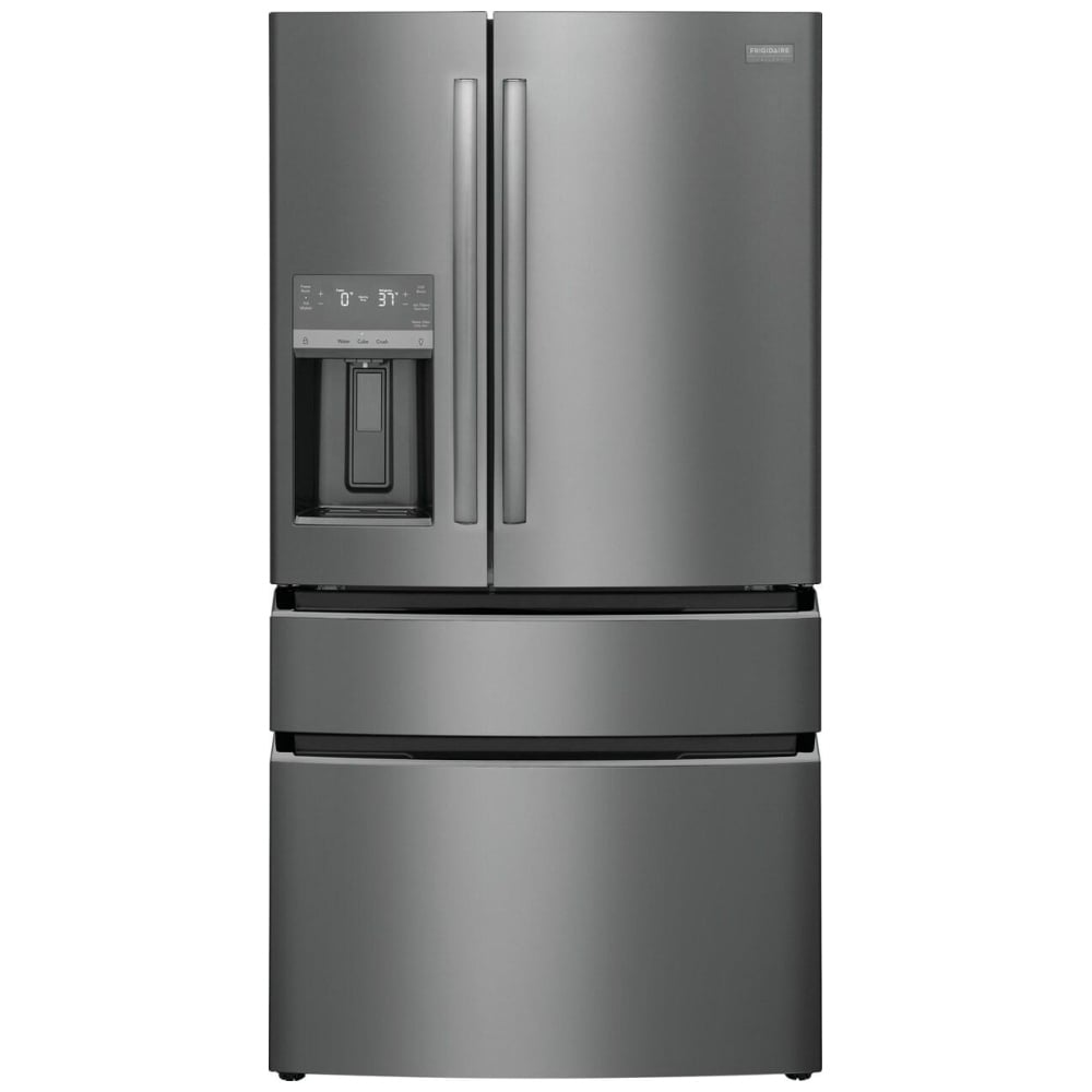 Frigidaire Gallery GRMC2273CD French Door Refrigerator, 36 inch Width, 21.5 cu. ft. Capacity, Counter Depth, Water Dispenser (Exterior), Ice Dispenser (Thru Door), ENERGY STAR Certified, Black Stainless Steel colour