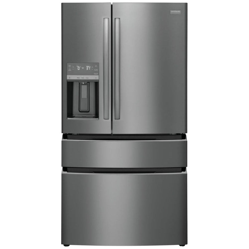 Frigidaire Gallery GRMC2273CD French Door Refrigerator, 36 inch Width, 21.5 cu. ft. Capacity, Counter Depth, Water Dispenser (Exterior), Ice Dispenser (Thru Door), ENERGY STAR Certified, Black Stainless Steel colour