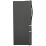 Frigidaire Gallery GRMC2273CD French Door Refrigerator, 36 inch Width, 21.5 cu. ft. Capacity, Counter Depth, Water Dispenser (Exterior), Ice Dispenser (Thru Door), ENERGY STAR Certified, Black Stainless Steel colour