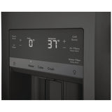 Frigidaire Gallery GRMC2273CD French Door Refrigerator, 36 inch Width, 21.5 cu. ft. Capacity, Counter Depth, Water Dispenser (Exterior), Ice Dispenser (Thru Door), ENERGY STAR Certified, Black Stainless Steel colour