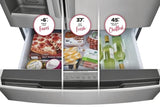 Frigidaire Gallery GRMC2273CF French Door Refrigerator, 36 inch Width, 21.5 cu. ft. Capacity, Counter Depth, Water Dispenser (Exterior), Ice Dispenser (Thru Door), ENERGY STAR Certified, Stainless Steel colour