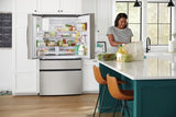 Frigidaire Gallery GRMC2273CF French Door Refrigerator, 36 inch Width, 21.5 cu. ft. Capacity, Counter Depth, Water Dispenser (Exterior), Ice Dispenser (Thru Door), ENERGY STAR Certified, Stainless Steel colour