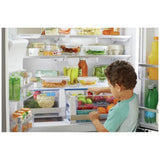 Frigidaire Gallery GRMC2273CF French Door Refrigerator, 36 inch Width, 21.5 cu. ft. Capacity, Counter Depth, Water Dispenser (Exterior), Ice Dispenser (Thru Door), ENERGY STAR Certified, Stainless Steel colour