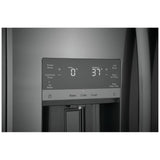 Frigidaire Gallery GRSC2352AD Side by Side Counter Depth Refrigerator, 36 inch Width, Counter Depth, Ice Dispenser (Thru Door), Water Dispenser (Exterior), ENERGY STAR Certified, 22.2 cu. ft. Capacity, Black Stainless Steel colour