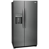 Frigidaire Gallery GRSC2352AD Side by Side Counter Depth Refrigerator, 36 inch Width, Counter Depth, Ice Dispenser (Thru Door), Water Dispenser (Exterior), ENERGY STAR Certified, 22.2 cu. ft. Capacity, Black Stainless Steel colour