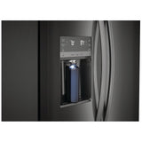 Frigidaire Gallery GRSC2352AD Side by Side Counter Depth Refrigerator, 36 inch Width, Counter Depth, Ice Dispenser (Thru Door), Water Dispenser (Exterior), ENERGY STAR Certified, 22.2 cu. ft. Capacity, Black Stainless Steel colour
