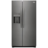 Frigidaire Gallery GRSC2352AD Side by Side Counter Depth Refrigerator, 36 inch Width, Counter Depth, Ice Dispenser (Thru Door), Water Dispenser (Exterior), ENERGY STAR Certified, 22.2 cu. ft. Capacity, Black Stainless Steel colour