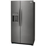 Frigidaire Gallery GRSC2352AD Side by Side Counter Depth Refrigerator, 36 inch Width, Counter Depth, Ice Dispenser (Thru Door), Water Dispenser (Exterior), ENERGY STAR Certified, 22.2 cu. ft. Capacity, Black Stainless Steel colour