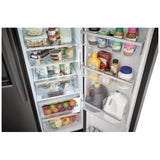 Frigidaire Gallery GRSC2352AD Side by Side Counter Depth Refrigerator, 36 inch Width, Counter Depth, Ice Dispenser (Thru Door), Water Dispenser (Exterior), ENERGY STAR Certified, 22.2 cu. ft. Capacity, Black Stainless Steel colour