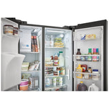 Frigidaire Gallery GRSC2352AD Side by Side Counter Depth Refrigerator, 36 inch Width, Counter Depth, Ice Dispenser (Thru Door), Water Dispenser (Exterior), ENERGY STAR Certified, 22.2 cu. ft. Capacity, Black Stainless Steel colour