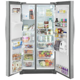 Frigidaire Gallery GRSC2352AF Side by Side Counter Depth Refrigerator, 36 inch Width, Counter Depth, Ice Dispenser (Thru Door), Water Dispenser (Exterior), ENERGY STAR Certified, 22.2 cu. ft. Capacity, Stainless Steel colour