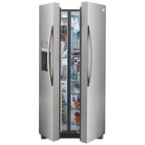Frigidaire Gallery GRSC2352AF Side by Side Counter Depth Refrigerator, 36 inch Width, Counter Depth, Ice Dispenser (Thru Door), Water Dispenser (Exterior), ENERGY STAR Certified, 22.2 cu. ft. Capacity, Stainless Steel colour