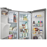 Frigidaire Gallery GRSC2352AF Side by Side Counter Depth Refrigerator, 36 inch Width, Counter Depth, Ice Dispenser (Thru Door), Water Dispenser (Exterior), ENERGY STAR Certified, 22.2 cu. ft. Capacity, Stainless Steel colour
