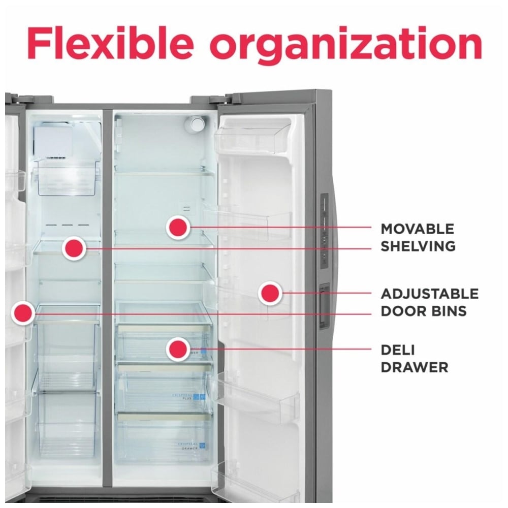 Frigidaire Gallery GRSN2620AF Side by Side Refrigerator