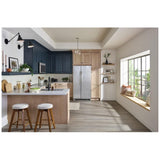 Frigidaire Gallery GRSN2620AF Side by Side Refrigerator, 36 inch Width, Ice Dispenser (Freezer Located), Water Dispenser (Interior), 26 cu. ft. Capacity, ENERGY STAR Certified, Stainless Steel colour