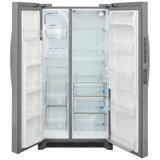 Frigidaire Gallery GRSN2620AF Side by Side Refrigerator, 36 inch Width, Ice Dispenser (Freezer Located), Water Dispenser (Interior), 26 cu. ft. Capacity, ENERGY STAR Certified, Stainless Steel colour